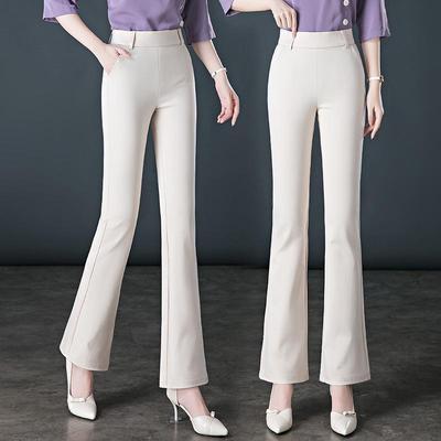 High-Quality Women's Micro-Flare High-Waisted Slimming Pants for Spring/Autumn