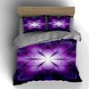 Purple, floral, abstract Bedding Duvet cover sets Duvet covers Pillowcases gifts (1 * Duvet Cover 2 * Pillowcases, without duvet insert)