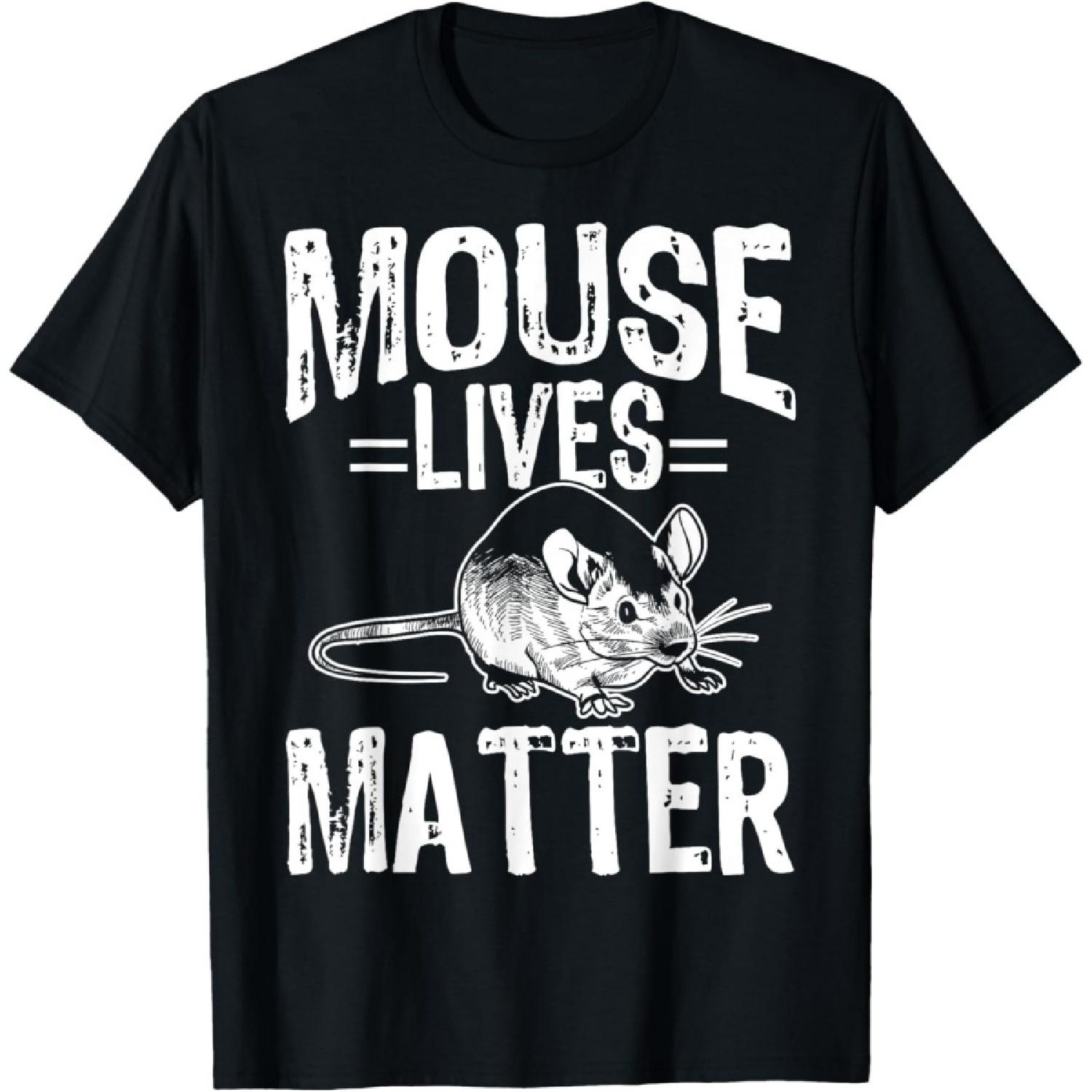 

Funny Mice Design Mouse Lives Matter T-Shirt XXXXXL чорний