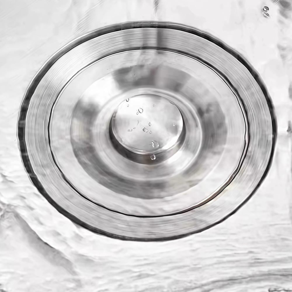 Stainless Steel Cover Kitchen Thickened Sink Stopper Drain Cover Double-sink Water Plug Sink Silicone Water-blocking Accessories6