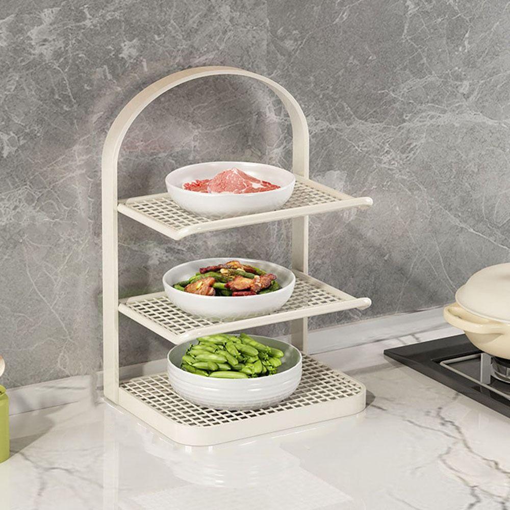 Large Capacity Side Dish Rack Matal Food Sorting Tray Practical Vegetable Storage Tray  Shoes