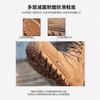 Winter new combat boots outdoor training boots plus thick wool men's boots brown leather zipper desert boots