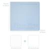 Cube Notebook Plan Book Portable Size Mild Color Soft PU Cover Grid & Blank Page 80 Sheets Diary Memo Office School