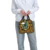 Egyptian Pharaoh With Golden Crown Illustration Insulated Lunch Bag for Women Kids Leakproof Food Boxes Thermal Lunch Box Tote