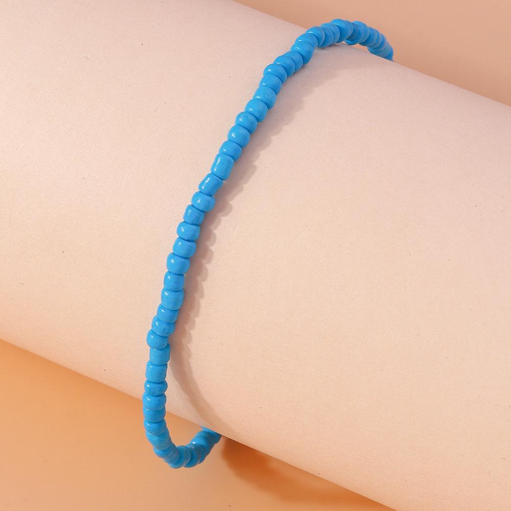 Summer Bohemian Rice Bead Anklet - Fresh European & American Beach Style
