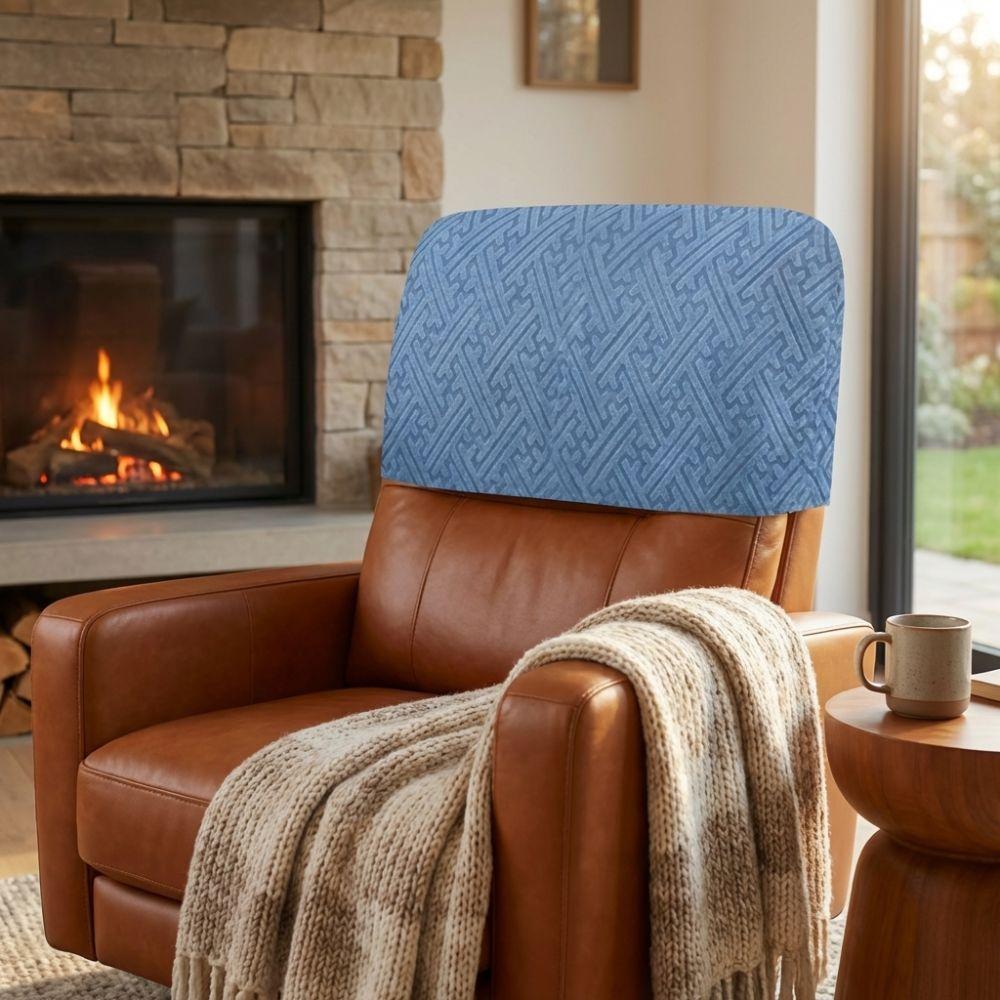 Stretchable Chair Back Protection Thickened Backrest Slipcover Elastic Chair Cover  Dining Room