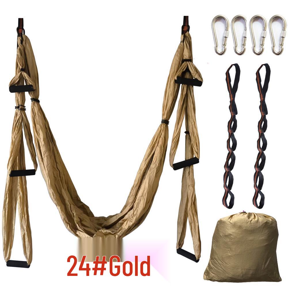Aerial Yoga Hammock & Extension Strap for Fitness and Stretching.