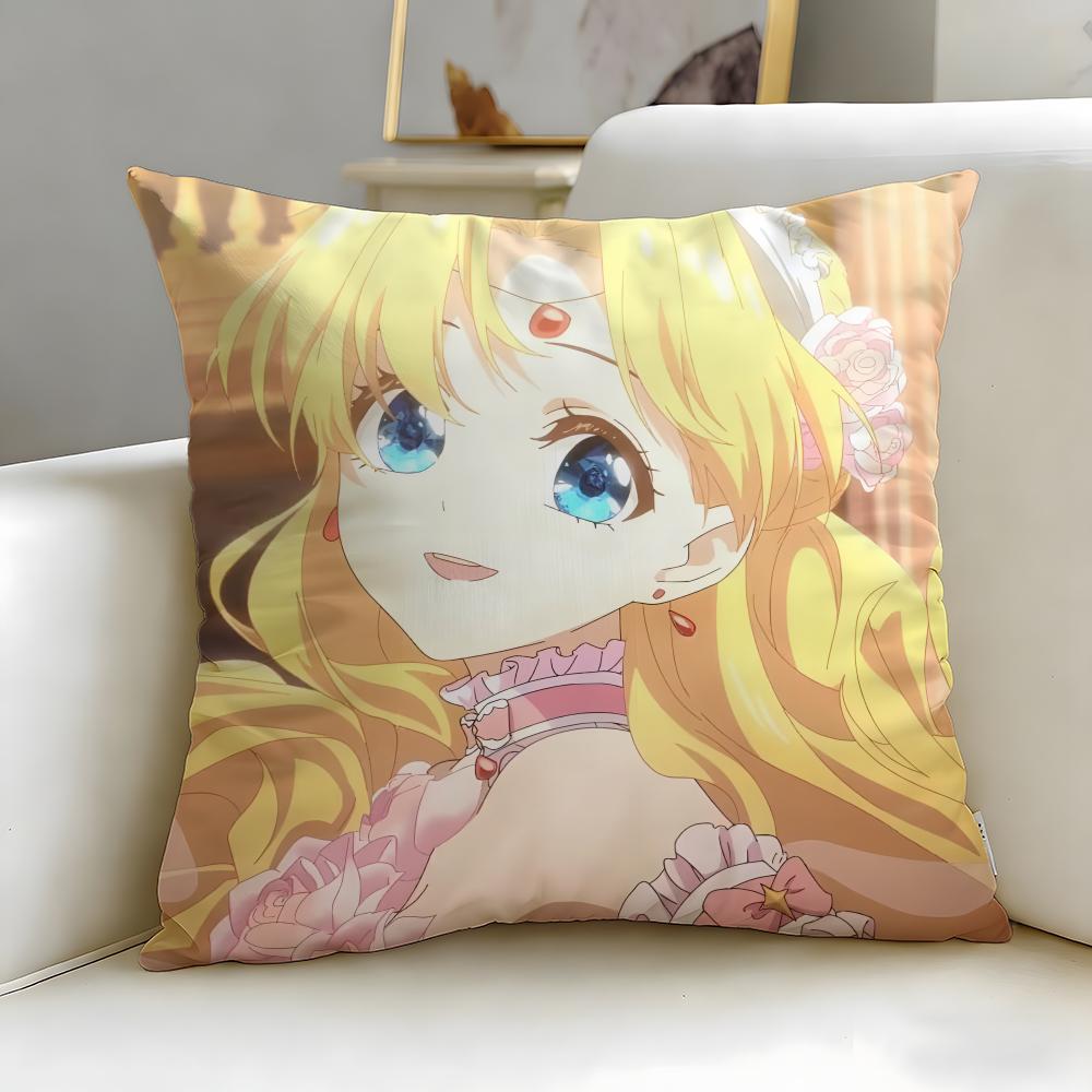 anime Who Made Me a Princess Cushion Cover Soft EasyWash Pillow Case Versatile for Couch Bed Travel and Office