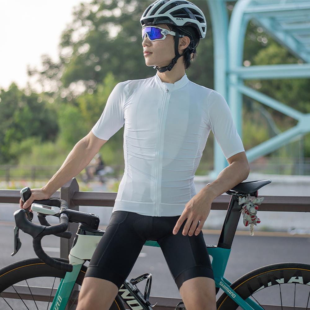 HISERWA Men Cycling Jersey Short Sleeve Summer Bicycle Jersey Road Bike Cycling Clothing Breathable Pro Team MTB Maillot Shirt