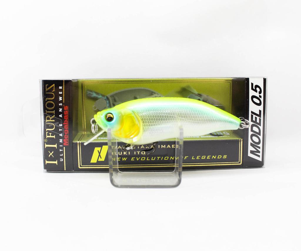 Megabass IXI Furious 0.5 64mm 1/4oz Momeală plutitoare IK Strong Chart (2253)