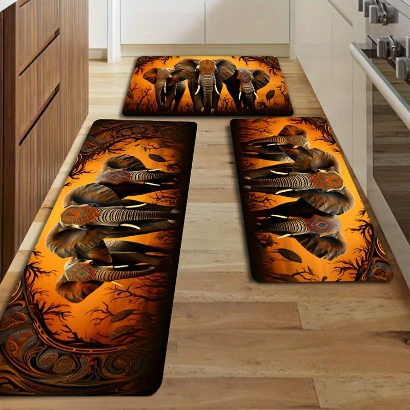 1 tapis de cuisine anti-fatigue, imprimé galets, imperméable, antidérapant, épais, rembourré, tapis de cuisine très résistant et confortable pour la cuisine