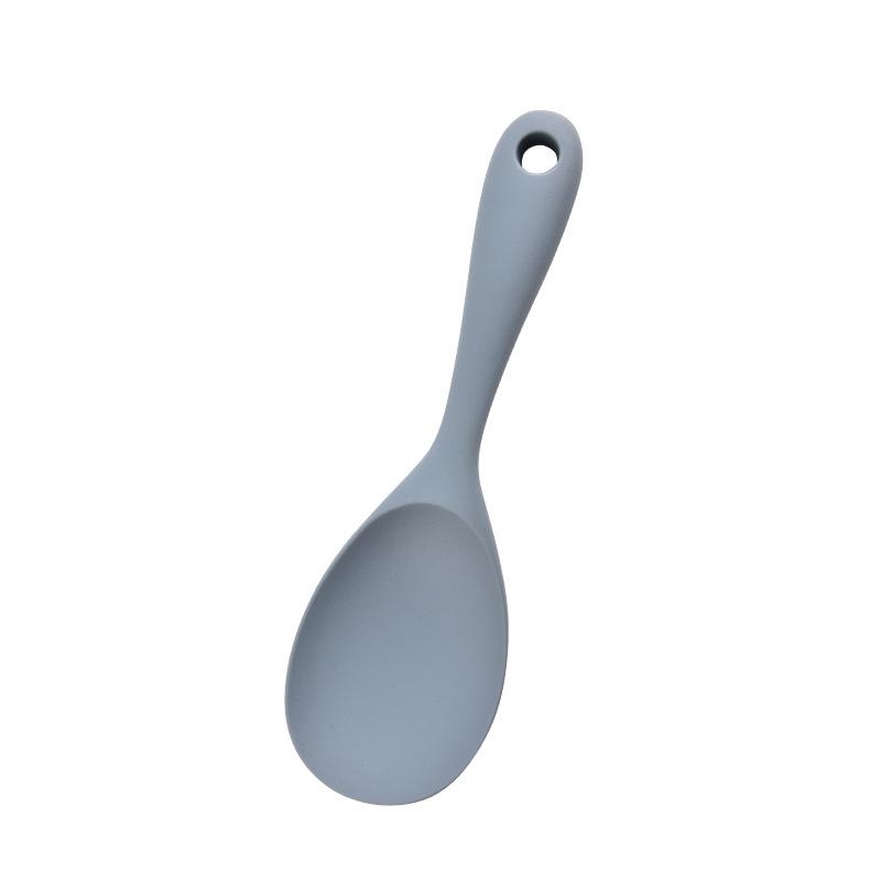 Kitchen Utensils Food Grade Heat Resistant Silicone Rice Spoon Heat Resistant Sushi Scoop Silicone Rice Paddle, 1pc
