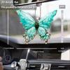 Light Green Asymmetric Butterfly Car Pendant Car Rearview Mirror Pendant Holiday Decoration Gift Couple Gift Fashion Keychain