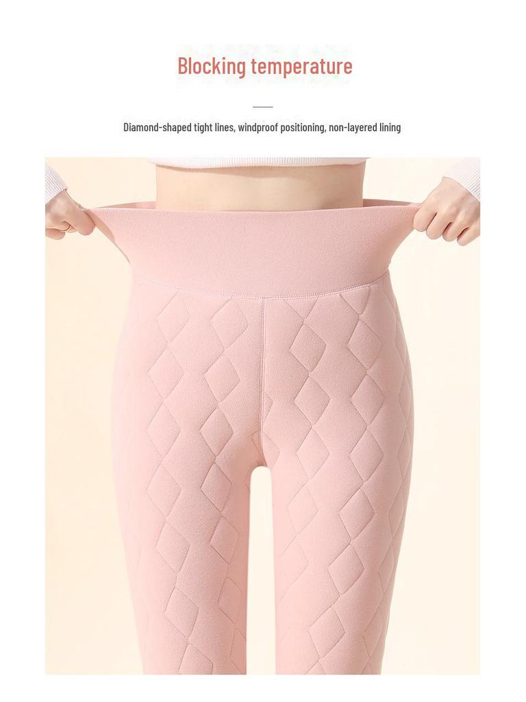 Women's High-Waist Fleece-Lined Leggings - Ultra-Thick Cashmere Winter Pants