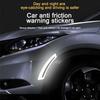 4PCS Car Wheel Eyebrow Reflective Stickers, Waterproof Anti-Scratch Auto Bumper Fender Safety Reflector Guard Strips Trim Side Marker, Vehicle