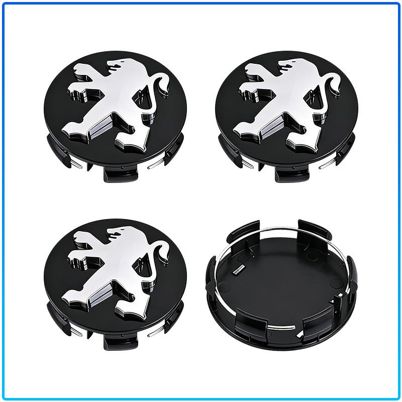 Car Wheel Center Cap Emblem Hub Covers Badge Auto Accessories For Peugeot 107 108 206 207 208 301 307 308 405 406 407 408 508 607 807 2008 3008 4008