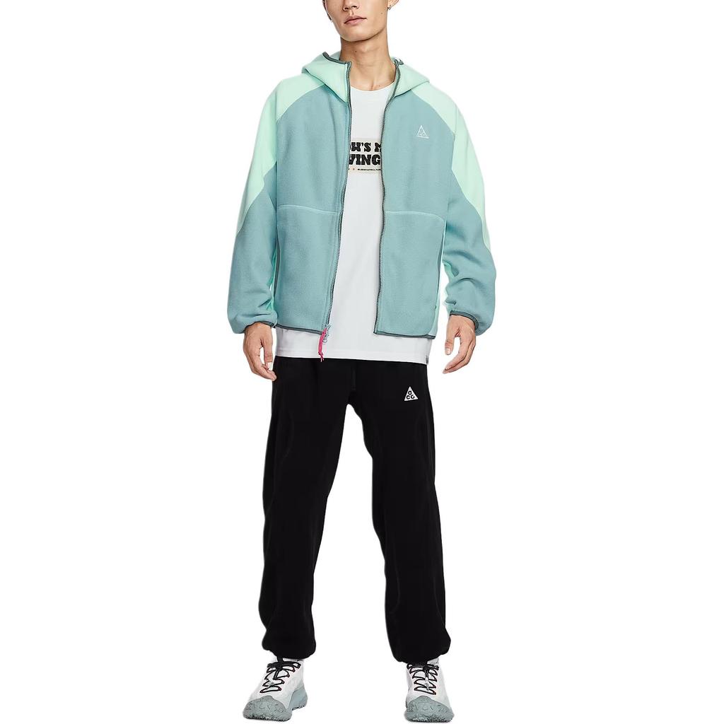 Nike ACG Serie Wolf Tree Logo Fleece Kapuzenjacke mit durchgehendem Reißverschluss Langarm Herrenjacken HJ2461-353