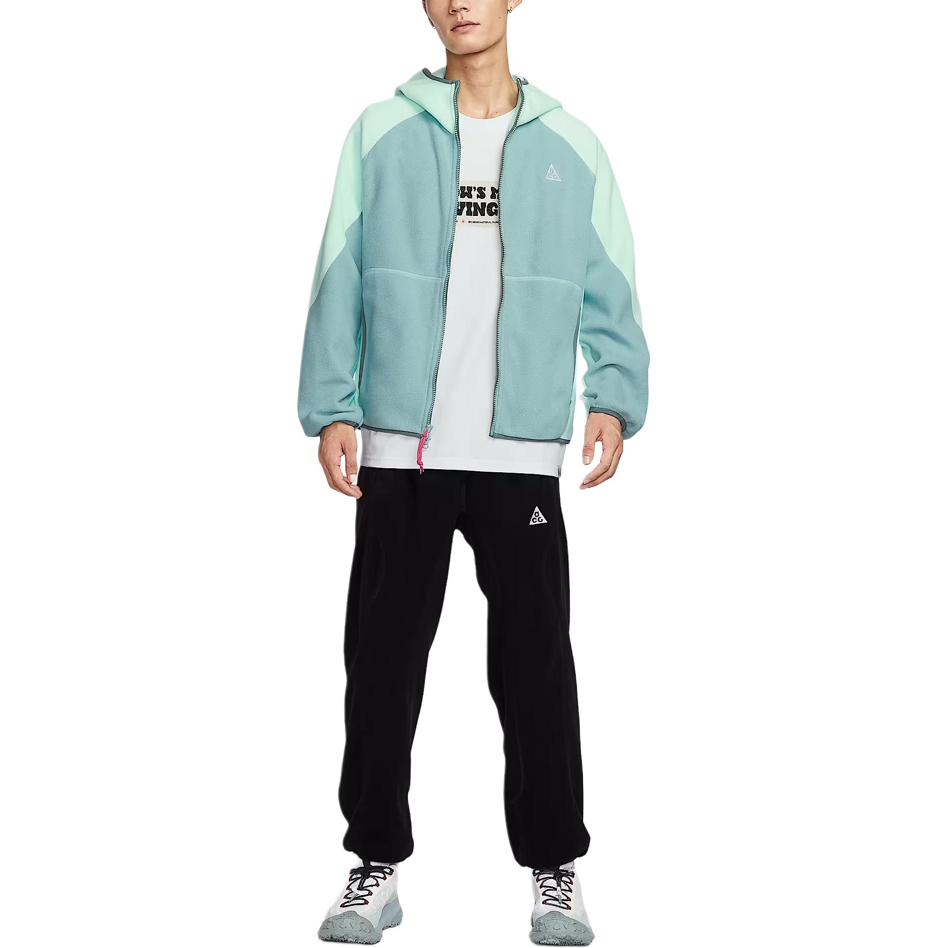 Nike ACG Wolf Tree Men s Full-Zip Hoodie Green Blue HJ2461-353 L