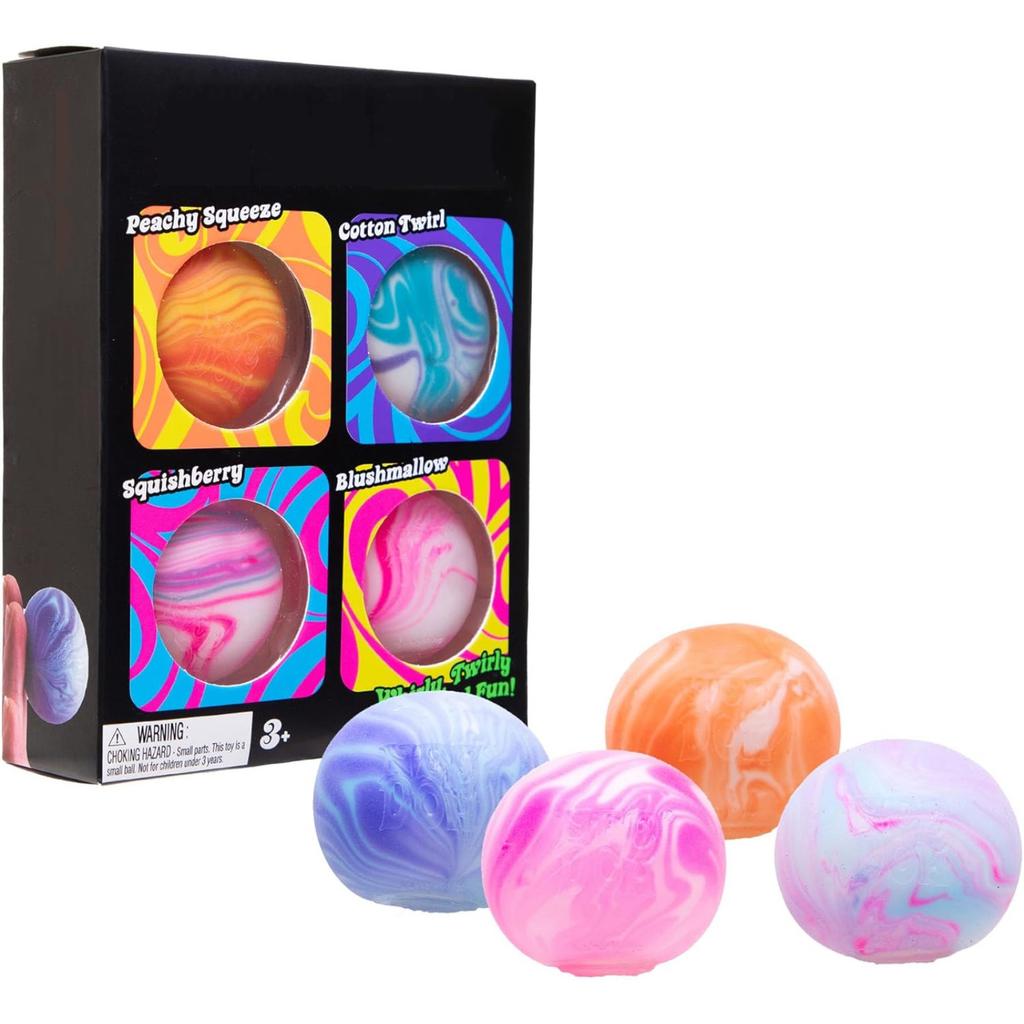 Colorful Stress Balls For Kids Adults Dough Balls Squishy Fidget Toy Squeeze Squishy Toys For Relax Focus Anxiety Relief