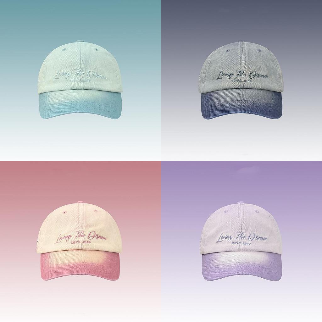 Cotton Baseball Cap For Women With Embroidered Letters Summer Sun Hat Adjustable Fit