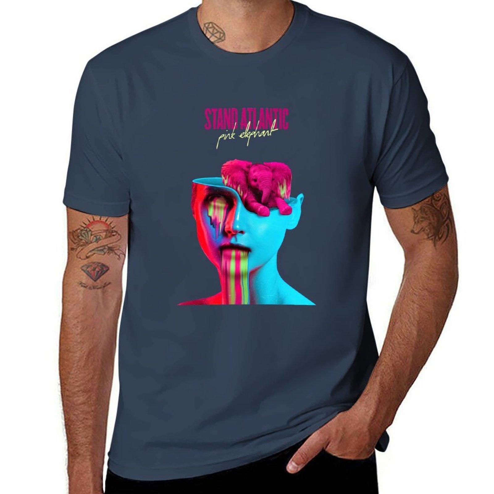 Pink Elephant Tshirt Fitness Quick Dry Short Sleeve Top S