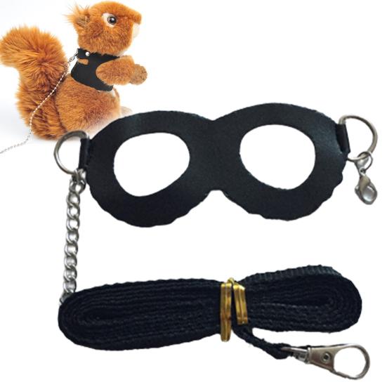 Squirrel Harness Anti-knot Leash Chest Anti-biting Faux Strap Leather Pet