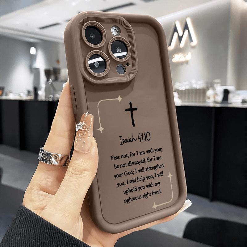 

Christian Bible Pattern Phone Case For iPhone 17 16 Pro Max 15 14 13 12 11 17 Air 16E X XR XS Max 8 7 Plus Silicone Soft Cover iPhone XS Max