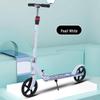 Foldable Two-Wheel Scooter for Adults & Kids - Starry Black with Dual Brakes