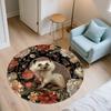 Hedgehog Pattern Round rug,Carpet Rug for Living Room Bedroom Playroom ,Non-slip Floor Mat,Holiday Gifts and Birthday Gifts.