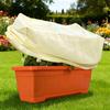 Rectangular Planter Box Cover Winter Freeze Protection Cover with Drawstring Planter Box Frost Protection Cover for Raised Bed Outdoor Plants