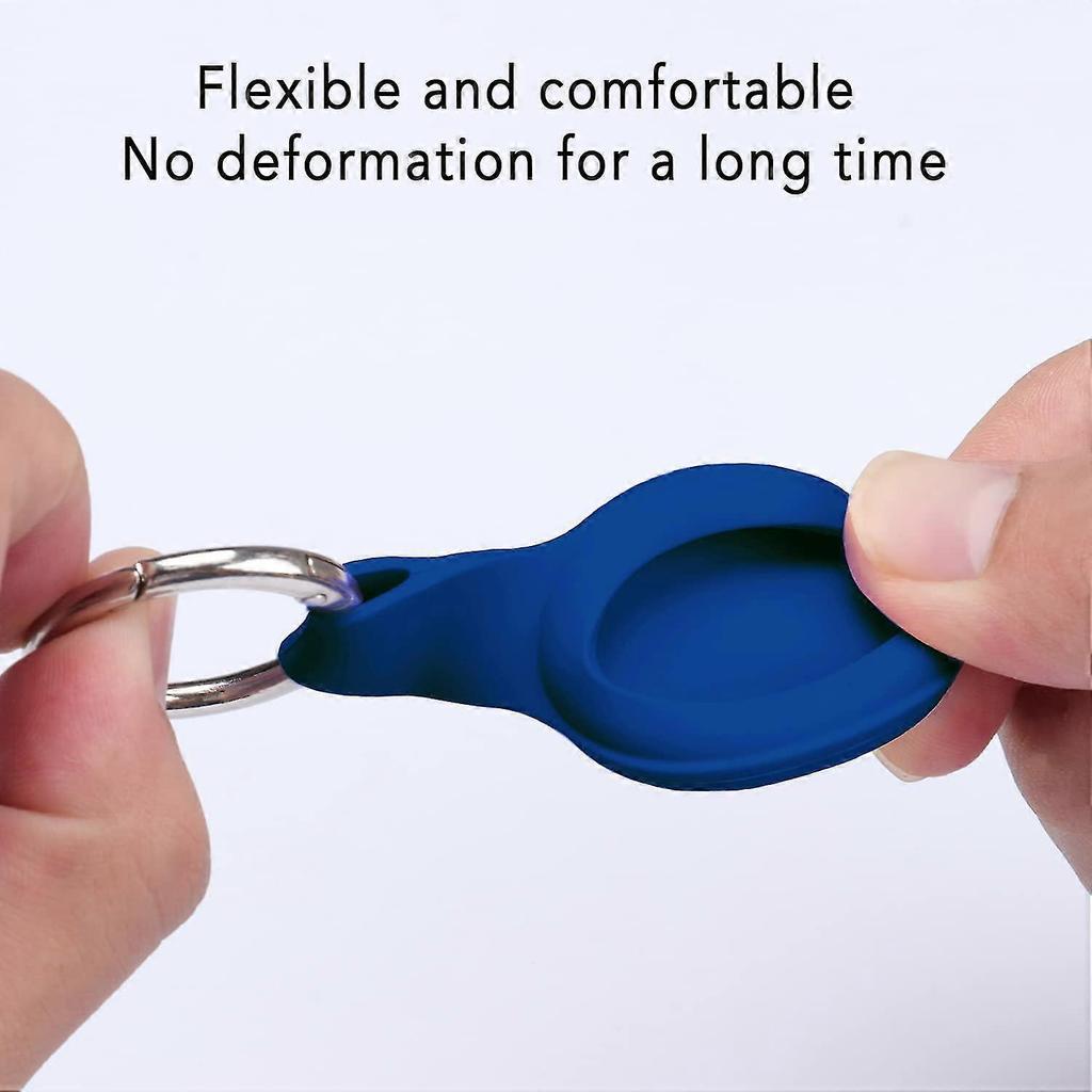 Silicone Airtag 4pack Keyring Compatible With Apple Airtag,airtag Case
