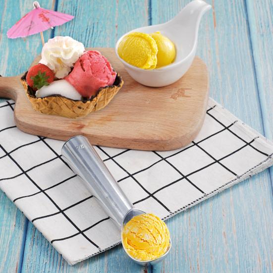 Ice Cream Scoop Thick Handle Food Grade Non-Stick Anti-Freeze Multi-use Spoon Utensils Aluminum Alloy Watermelon Spoon Dessert