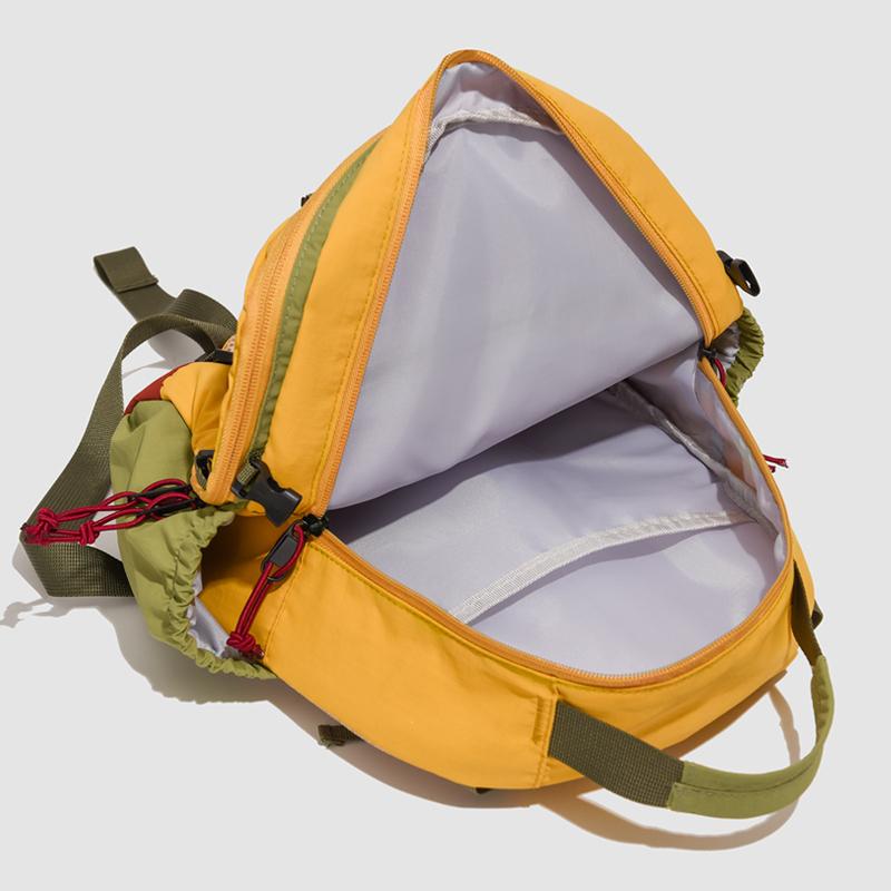 Zaino da Esterno Color Block per Donna, Design Traspirante Multiple Tasche, Ideale per Escursionismo e Viaggi