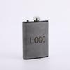 6/8oz Portable 304 with Leather SS Flagon Whiskey Vodka Wine Pot Hip Flask Set Alcohol Drinking Pocket Bottle Outdoor Custom