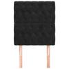 Maison Exclusive - Tête de lit Noir 80x7x118/128 cm Velours