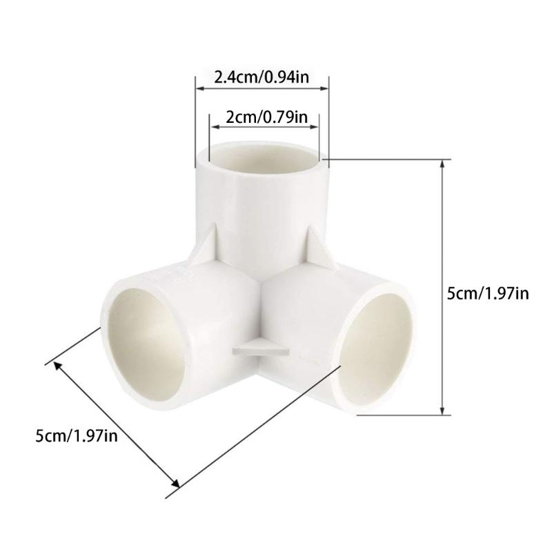 Uppgraderingar PVC 3-vägs rörböjar 90 graders PVC-rördelar Röranslutningar Enkel installation för mångsidiga rörsystem