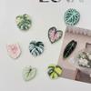 Plants Leaves Fridge Magnet Pink Princess Plant Refrigerator Sticker Acrylic Simulation Leaf Magnet Sticker Home Kitchen Decor