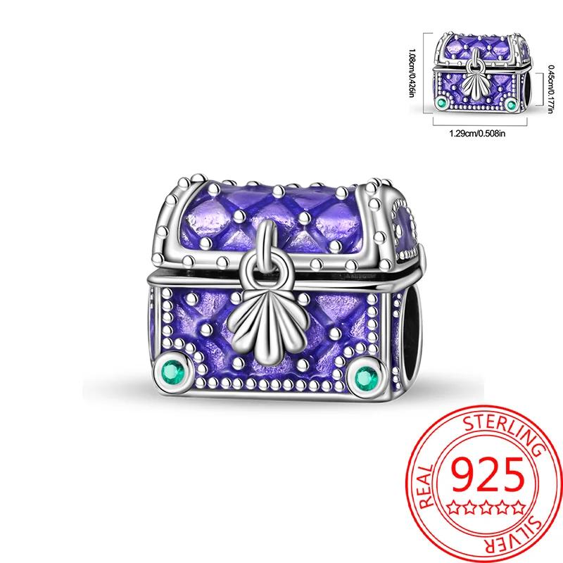 Copper Mr. Pirate & Treasure & Gold Coin & Turtle Beach Fruit Shell Blue Beads Fit Original Bracelet Diy Fine Jewelry Gift