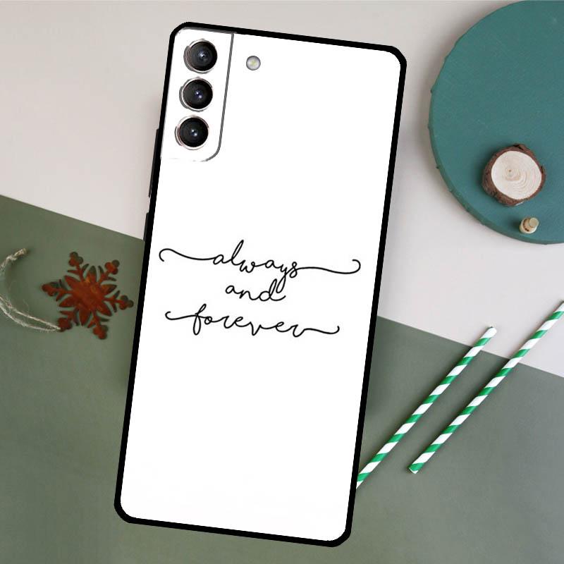 Always and Forever Vampire Diaries Case For Samsung Galaxy S23 S22 Ultra S20 S21 FE S8 S9 S10 Plus Note 10 20 Ultra Back Cover