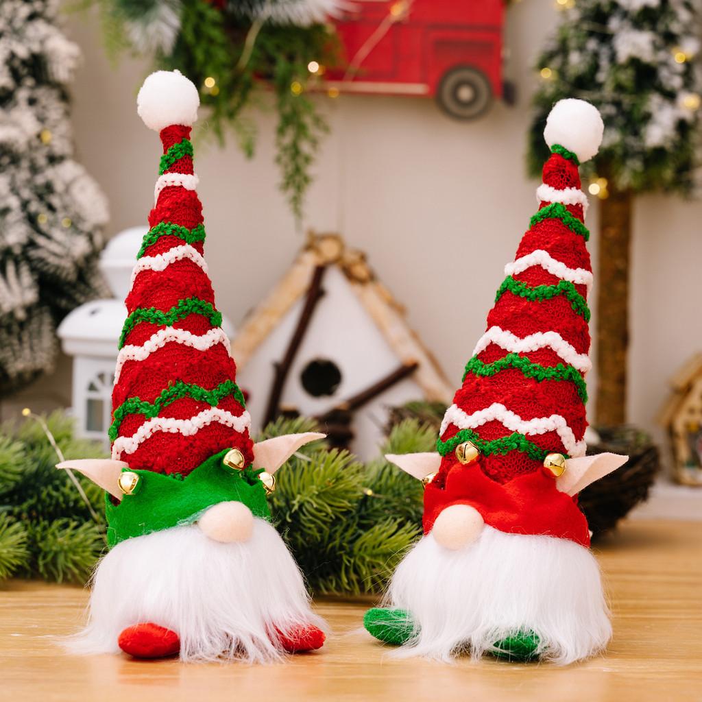 Adorable Battery Operated Light Up Christmas Elf Gnome Decor For Festive Holiday Cheer