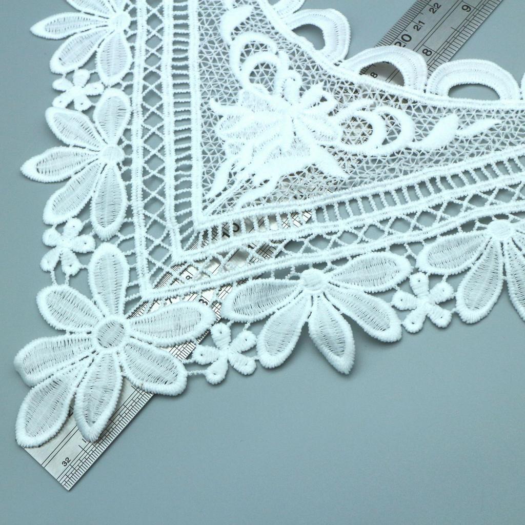 Milk Silk Embroidery Fake Collar, Water-Soluble Lace Collar, Three-Dimensional Hollow Embroidery Corsage Diy Lace Accessories