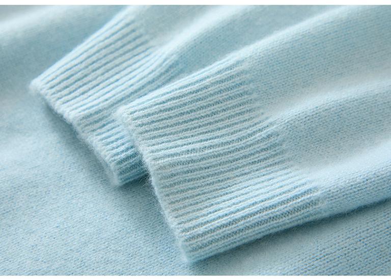 Patchwork Lapel Cashmere Sweater: Women's Slimming Knitwear Pullover