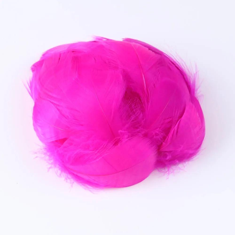 100 Stück Flauschige Gänsefedern für DIY Traumfänger Dekorationen Schmuckherstellung Feder Hochzeitsfeier Zubehör Handwerk Karneval