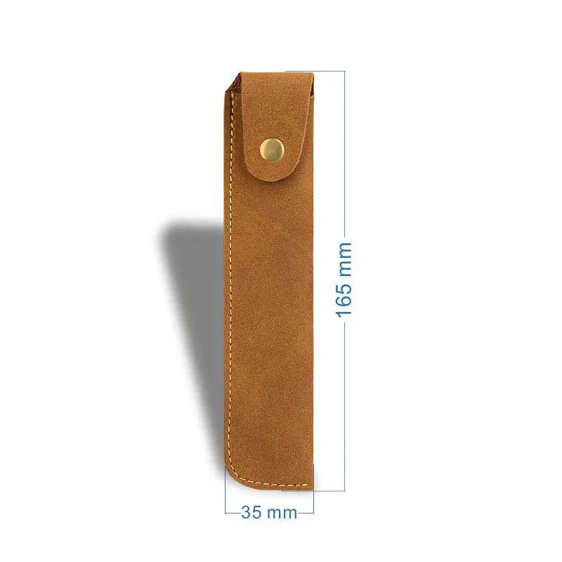 Etui stilou retro Piele naturală Husă creion Husă stilou Papetărie Husă protectoare creativă Rechizite școlare