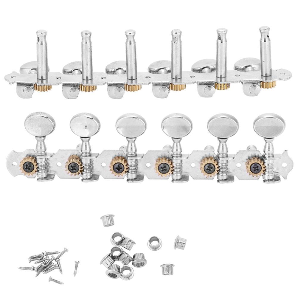 Smooth Tuning Open Tuners Metal 12 String Guitar Parts Precision Machine Heads For Guitar Repair