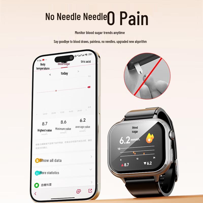 Naaldloos multifunctioneel gezondheidssmartwatch (CN-versie)