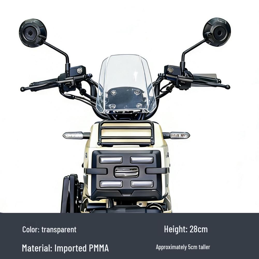Honda Square X125 Удлиненное переднее ветровое стекло - Модифицированный стиль Square Box