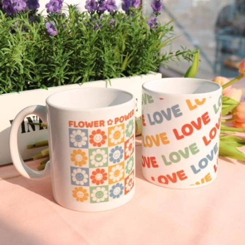 dc405-Design Mug 2p-Daisy Love Pattern