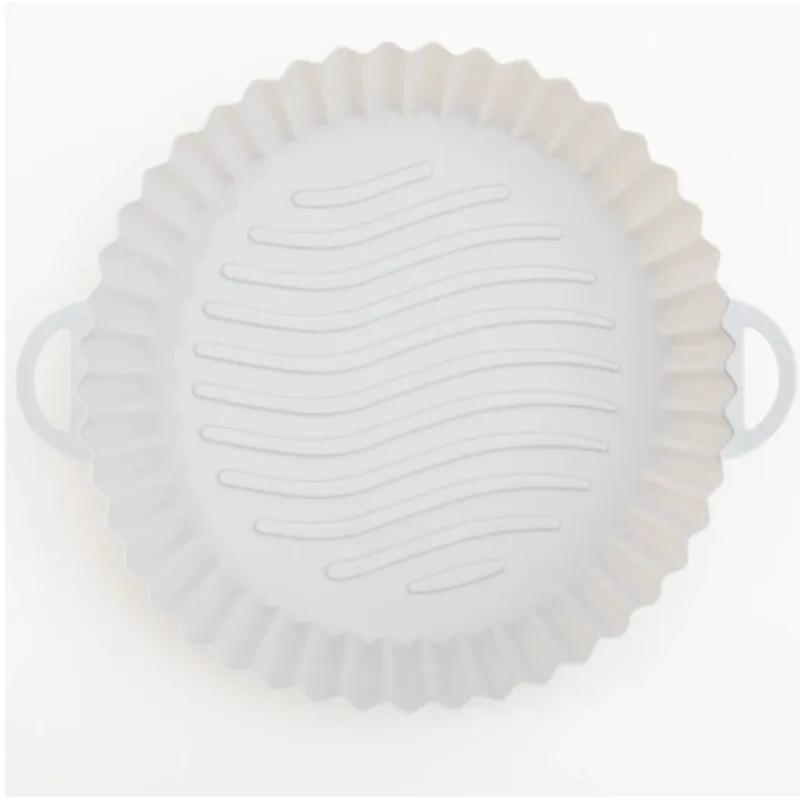 Air Fryer Silicone Pot Pad Easy To Clean Round Silicone Baking Tray Airfryer Liners Molds Reusable Oven Baking Basket Pizza Pan
