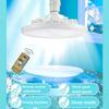 AC85-265V LED Fan Ceiling Light Fan and Lamp 2-in-1 3-Speed Modes E27 LED Lamp with Remote Controller for Living Room Bedroom